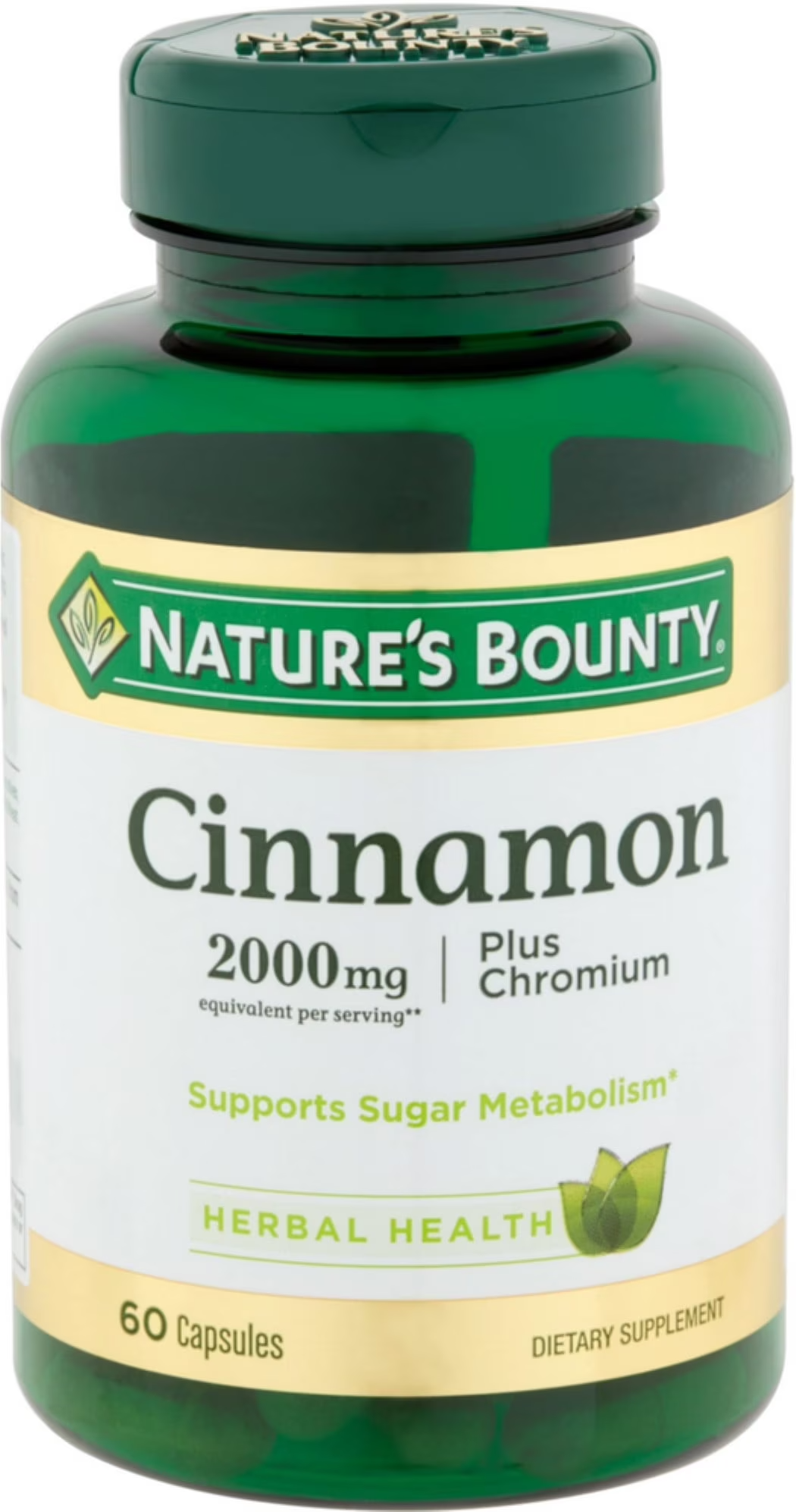 Pharmacy shelf cinnamon bottle