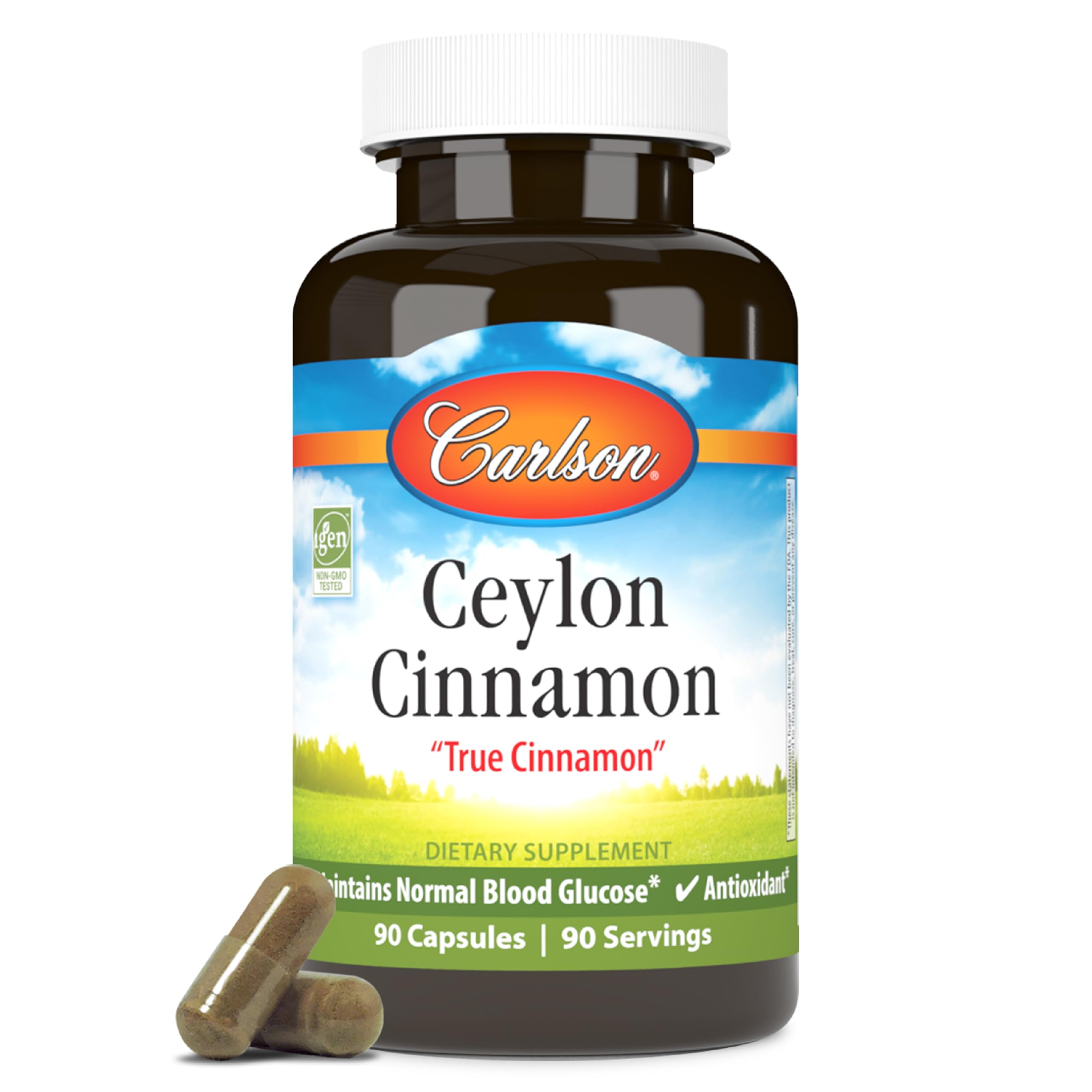 National supplement brand cinnamon bottle