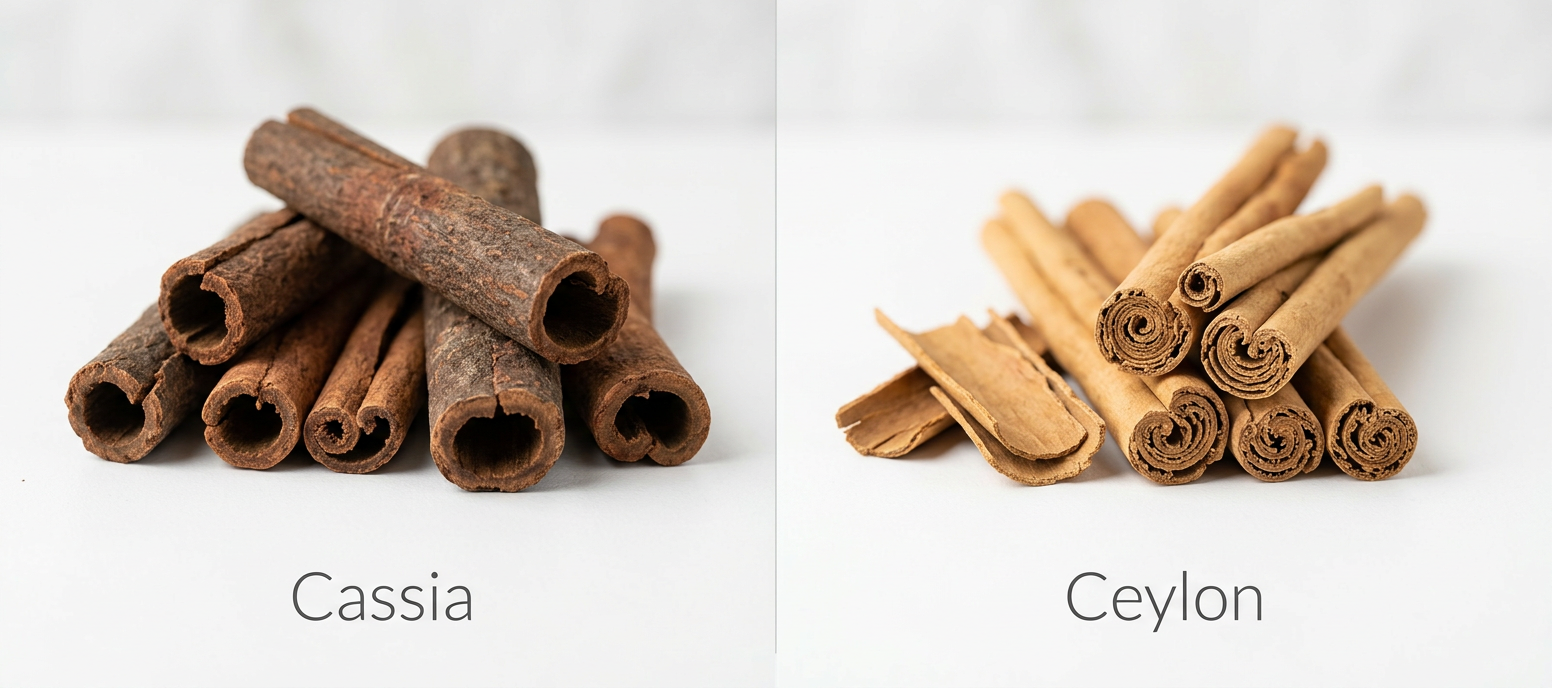 Cassia vs Ceylon cinnamon